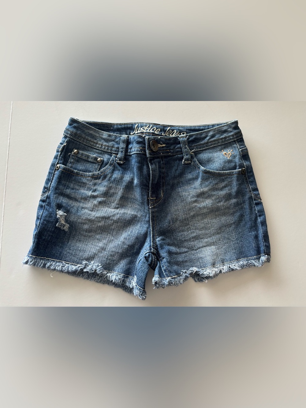 Justice Jeans Girls shorts size 12